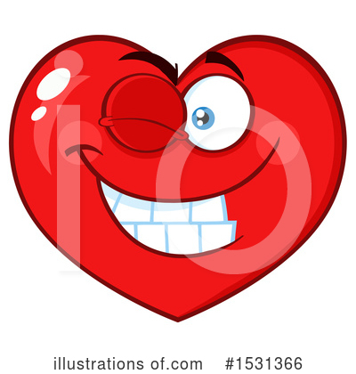 Royalty-Free (RF) Heart Mascot Clipart Illustration by Hit Toon - Stock Sample #1531366