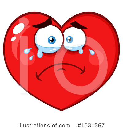 Royalty-Free (RF) Heart Mascot Clipart Illustration by Hit Toon - Stock Sample #1531367