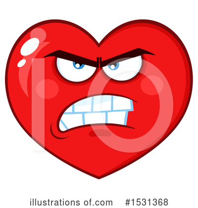 Royalty-Free (RF) Heart Mascot Clipart Illustration by Hit Toon - Stock Sample #1531368