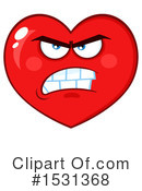 Heart Mascot Clipart #1531368 by Hit Toon