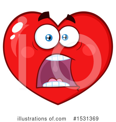 Royalty-Free (RF) Heart Mascot Clipart Illustration by Hit Toon - Stock Sample #1531369