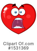 Heart Mascot Clipart #1531369 by Hit Toon