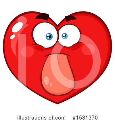 Royalty-Free (RF) Heart Mascot Clipart Illustration by Hit Toon - Stock Sample #1531370