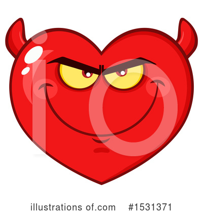 Royalty-Free (RF) Heart Mascot Clipart Illustration by Hit Toon - Stock Sample #1531371