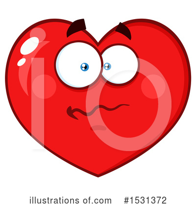 Royalty-Free (RF) Heart Mascot Clipart Illustration by Hit Toon - Stock Sample #1531372