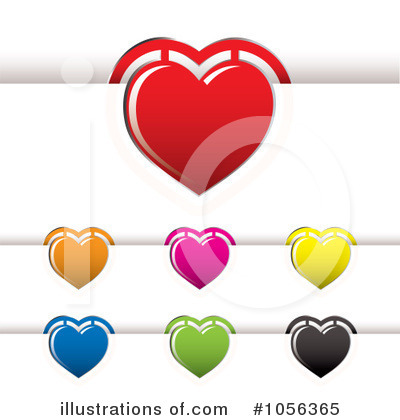 Royalty-Free (RF) Hearts Clipart Illustration by michaeltravers - Stock Sample #1056365