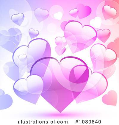 Valentines Day Background Clipart #1089840 by elaineitalia
