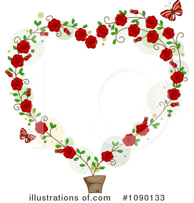 Roses Clipart #1090133 by BNP Design Studio