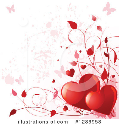 Royalty-Free (RF) Hearts Clipart Illustration by Pushkin - Stock Sample #1286958