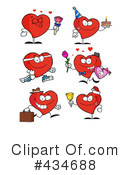 Hearts Clipart #434688 by Hit Toon