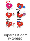 Hearts Clipart #434690 by Hit Toon