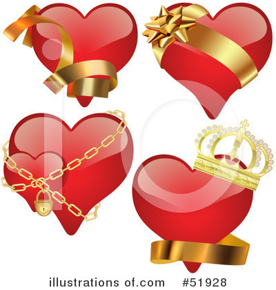Royalty-Free (RF) Hearts Clipart Illustration by dero - Stock Sample #51928