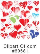 Hearts Clipart #69681 by MilsiArt