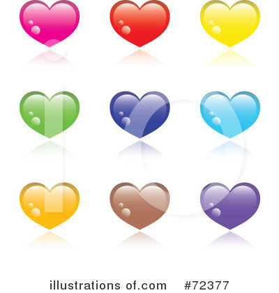Royalty-Free (RF) Hearts Clipart Illustration by cidepix - Stock Sample #72377
