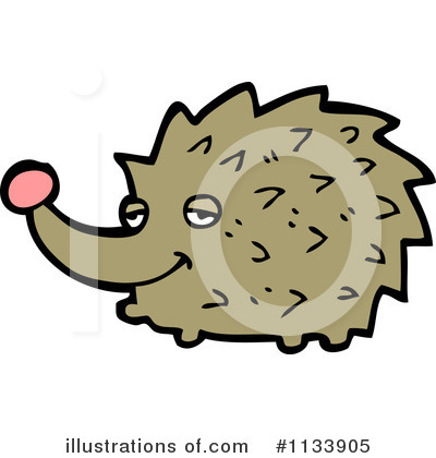 Royalty-Free (RF) Hedgehog Clipart Illustration by lineartestpilot - Stock Sample #1133905