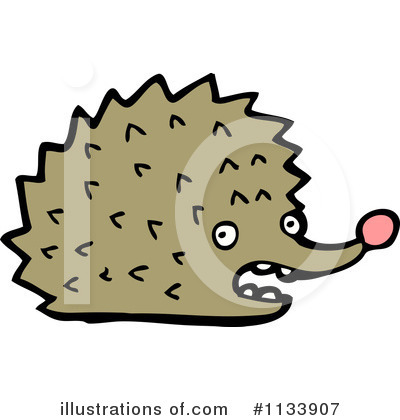 Royalty-Free (RF) Hedgehog Clipart Illustration by lineartestpilot - Stock Sample #1133907