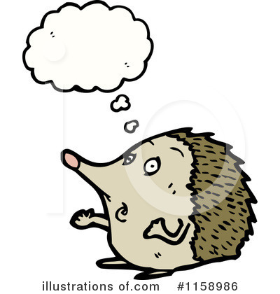 Royalty-Free (RF) Hedgehog Clipart Illustration by lineartestpilot - Stock Sample #1158986