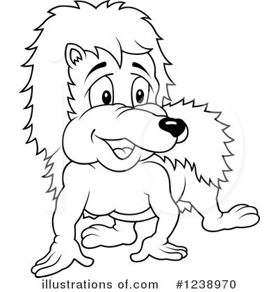 Royalty-Free (RF) Hedgehog Clipart Illustration by dero - Stock Sample #1238970