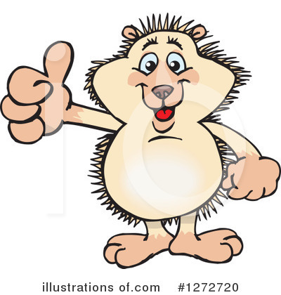 Royalty-Free (RF) Hedgehog Clipart Illustration by Dennis Holmes Designs - Stock Sample #1272720