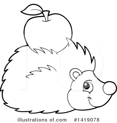 Hedgehog Clipart #1419078 by visekart
