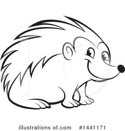 Royalty-Free (RF) Hedgehog Clipart Illustration by Lal Perera - Stock Sample #1441171