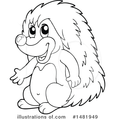 Hedgehog Clipart #1481949 by visekart