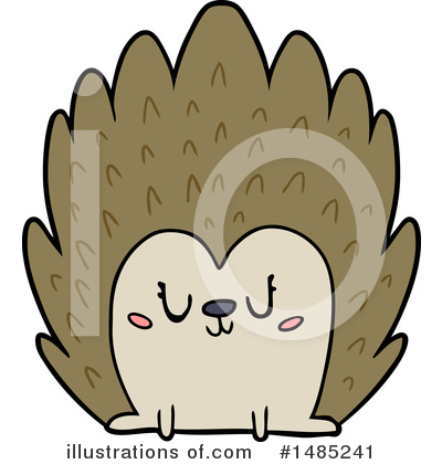 Royalty-Free (RF) Hedgehog Clipart Illustration by lineartestpilot - Stock Sample #1485241
