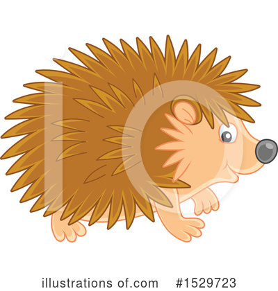 Royalty-Free (RF) Hedgehog Clipart Illustration by Alex Bannykh - Stock Sample #1529723