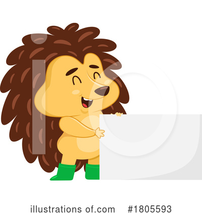 Hedgehog Clipart #1805593 by Hit Toon
