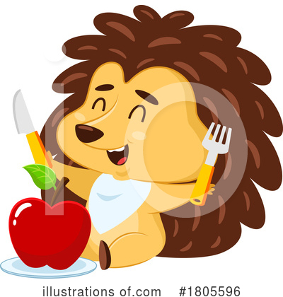 Royalty-Free (RF) Hedgehog Clipart Illustration by Hit Toon - Stock Sample #1805596