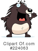Hedgehog Clipart #224063 by Cory Thoman