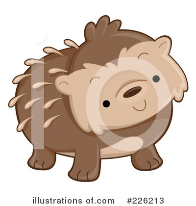 Royalty-Free (RF) Hedgehog Clipart Illustration by BNP Design Studio - Stock Sample #226213