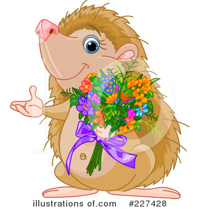 Royalty-Free (RF) Hedgehog Clipart Illustration by Pushkin - Stock Sample #227428