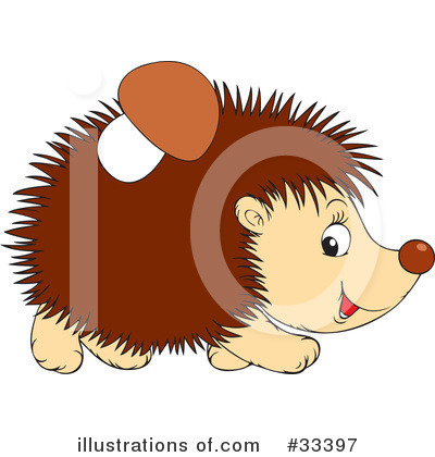 Royalty-Free (RF) Hedgehog Clipart Illustration by Alex Bannykh - Stock Sample #33397
