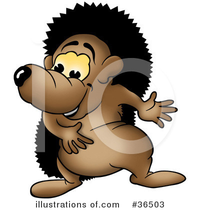Royalty-Free (RF) Hedgehog Clipart Illustration by dero - Stock Sample #36503