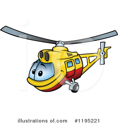 Royalty-Free (RF) Helicopter Clipart Illustration by dero - Stock Sample #1195221