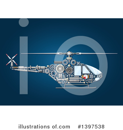 Royalty-Free (RF) Helicopter Clipart Illustration by Vector Tradition SM - Stock Sample #1397538