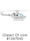 Helicopter Clipart #1397540 by Vector Tradition SM
