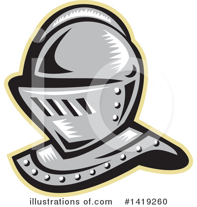 Royalty-Free (RF) Helmet Clipart Illustration by patrimonio - Stock Sample #1419260