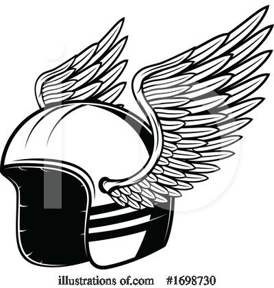 Biker Clipart #1698730 by Vector Tradition SM