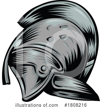 Royalty-Free (RF) Helmet Clipart Illustration by Domenico Condello - Stock Sample #1808216
