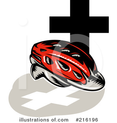Royalty-Free (RF) Helmet Clipart Illustration by patrimonio - Stock Sample #216196