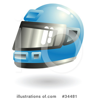 Royalty-Free (RF) Helmet Clipart Illustration by AtStockIllustration - Stock Sample #34481