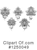 Henna Flower Clipart #1250049 by Vector Tradition SM