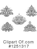 Henna Flower Clipart #1251317 by Vector Tradition SM