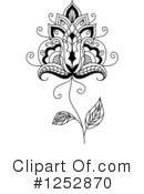 Henna Flower Clipart #1252870 by Vector Tradition SM