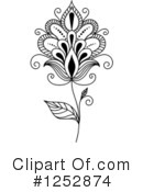 Henna Flower Clipart #1252874 by Vector Tradition SM