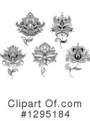 Henna Flower Clipart #1295184 by Vector Tradition SM