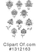 Henna Flower Clipart #1312163 by Vector Tradition SM