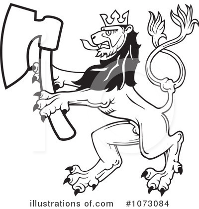 Royalty-Free (RF) Heraldic Clipart Illustration by dero - Stock Sample #1073084